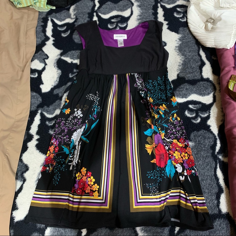 ‼️Closet Clean Out Sale Black Floral Dress